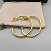 無料のイヤリングゴールドデザイナーBijoux Jewelry Woman Earringファッション豪華な海運フックツイストワイヤーバックルイヤリング14Kイエローメッキ付きスターリングシルバー