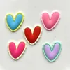 Craft Tools 10 Cute Heart Shaped Soft Adhesive Flat Back Resin Ripple Clipbook DIY Jewelry Decoration Accessories