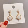 Stud Earrings Drop For Women Fashion Pearl Pendants Engagement Charm Hypoallergenic Jewelry Accessories Wholesale