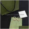 Charme Date Designer Perle Cercle Boucles D'oreilles Charme Femmes Double Lettre Eardrop Fille Pendentif Goujons Pour Fête Date Cadeau Drop Livraison Je Dhzkm