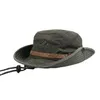 Wide Brim Hats High Quality Big Men's Fisherman Hat Solid Waterproof Sun Mountaineering Cap Fishing Panama Unisex #T2P285P