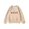 Jongens meisjes hoodie herfst nieuwe kindersweatshirt met ronde hals luxe basisshirt met lange mouwen voor kinderen klassieke Lo letter hoodies CSD2402011-8