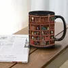 Mugs Coffee Mug Reading Literary Motivational Novelty Library Bookshelf Bookworm Book Lover Family Reader