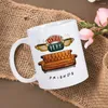 Mugs Friends TV Show Coffee Central Perk Mug Ceramic Milk Te Cup Gift till vän födelsedag 11oz droppe