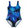 Damesbadmode Nacular Push Up Backless Strandbadpak Print Sexy Eendelig Damesbadpak Sport Professioneel 2024