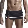 Sous-vêtements de sport respirants pour hommes, shorts fendus sur le côté, pochette intégrée, sous-vêtements de style classique pour hommes actifs