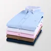 Camisas casuales para hombres Camisa de manga larga para hombres Negocios Coreano Smart Slim Turn Down Collar de gran tamaño para hombres Ropa