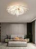 Pendant Lamps Modern Luxury Style LED Ceiling Chandelier For Living Room Bedroom Dining Room Bathroom Lamp Gold Flower Design Ceiling Light YQ240201