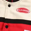 Blackair Simple Men Women Hip Hop Baseball Jacket Coat Varsity Jacket Racing Brodery Jacket Outwear Streetwear Tops Spring 240130