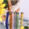 Beber canudos Colorf Vidro Sts Reutilizável Beber St Eco-Friendly High Borosilicato Tube Bar Drinkware Drop Delivery Home Garden Kitc Dh8Sv