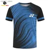 Herr t-shirts mens tennis skjorta för män sport t-shirt överdimensionerade kläder badminton tee skjorta mode sommarkörning toppar snabb torr kort ärm Q240201