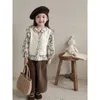 Trousers Girls' Solid Color Wide Leg Pants Loose 2024 Spring Autumn Korean Children's Casual