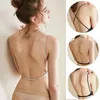 est Sexy Low Back Femmes Soutien-Gorge Dames Dentelle Maille Mince Bras Doux Sans Soudure Sous-Vêtements Féminins Dos Nu Belle Padd Dentelle Bralette 240201