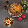 Candle Holders 3Pcs 12 5CM Christmas Ring Wreath Pine Cone Candlestick Artificial Berry Xmas Tea Light Holder Small Wreaths For