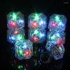 Décoration de fête 10pc LED anneaux lumineux diamant brillant créatif néon clignotant anneau lumineux de mariage anniversaire enfants cadeau jouet festival faveurs