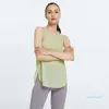 Lu Lemon Vest Align Zumba Wear Donna Palestra Yoga allentato Canotta sportiva Canotta senza maniche Fiess T-shirt Quick Dry Camicie da corsa Top da allenamento Donna