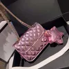 Designer Woman Messenger Man Wallet Patent Leather Metal Glitter Star Solid Color Chain Bag High Quality Handbag Shoulder Purse