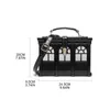 Women Vintage Acrylic House Shaped Clutch Box Shoulder Bag Elegant Evening Crossbody Handbag Top Handle Purse 240118
