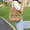 Shoulder Bags Straw coon tread large capacity ladies bag 2021 new fasion wild ins soulder net red trend straw toteH2421