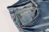 Jeans roxo designer jeans para homens calças retas skinny jeans baggy denim europeu jean hombre calças masculinas calças motociclista bordado rasgado para tendência 29-40 j9003