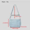 Umhängetaschen Casual Nylon Crossbody Gepolsterte Frauen Soulder Ligt Weigt Gesteppte Umhängetasche Einfache Kleine Weibliche Geldbörsen 2023H2421