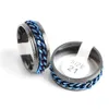 50 pièces/lot multicolore Spinner anneaux en acier inoxydable pour femmes hommes mélange Style mode rotatif bijoux cadeaux de fête en gros 240201