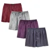 TONY AND CANDICE Herren-Boxershorts aus Satin, Seidengefühl, Schlafshorts, Unterwäsche mit Eingriff für Männer 240129