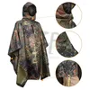 Raincoats Camping en plein air Poncho militaire respirant camouflage tactique pêche cyclisme randonnée chasse Ghillie costume vêtements de pluie