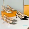 Zapatos de vestir de diseñador slingback pump Sandalias Slingback de moda para mujer Sexy puntiagudas