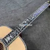 Anpassad 41 tum rosenträ baksida Deluxe Dreadnought D Body Acoustic Guitar Spruce Top Life Tree Inlay Bone Nut