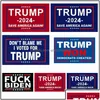 Bannerflaggor 11 Designs 4x6inch Trump 2024 U.S. Allmänt valbil Bumperklistermärken Husfönster Laptop Take America Back Decal STI DHMDR