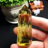 Decorative Figurines 1pc Natural Crystal Point Citrine Healing Obelisk Yellow Quartz Wand Beautiful Ornament For Home Decor Energy Stone