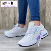 Sneakers Big Casual Size Women's Comfortable Breathable Flat Hiking Fashion Women Walking Soft Versatile Lace-up Running Lady Designer Shoes 211 800
