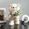 Figurine decorative Statua creativa Orso Decorazioni Accessori per la casa Soggiorno Armadi TV Corridoio Composizioni floreali Vasi