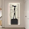 Wandlamp Modern Abstract Figuur Portret Lichtgevend Interieurschilderij Led Voor Thuis Woonkamer Eetkamer Nachtkastje Decoratie