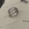 Dy Ring Tasarımcı Sıcak Satış Bant Yüzükleri Kadınlar Lüks Twisted İki Renkli Çapraz İnciler Vintage Ring 925 STERLING Gümüş DY DIAMED DÜNÜZ MODA KEWELRY HAYATI
