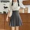 Skirts WTEMPO Women High Waist Summer Preppy Style Harajuku Y2K Pleated Streetwear School Uniform Casual Girl's