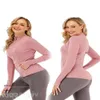 Align Lu Lu Define Woman Yoga Fitness Jacket Longs Sleeve Bodybuilding Jackets High Waist Sport Coat Quick Dry Exercise Activewear Breath 98 s