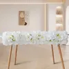 50 cm längd konstgjord båge blomster rad diy siden pioner rosor simulering blommor rader bröllop mittstycke blomma vägg bakgrund