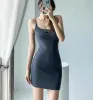 Woman Casual Dresses Short Sleeve Summer Womens Dress Camisole Skirt Outwear Slim Style with Budge Designer Lady Sexy Dresses