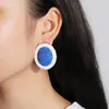 Boucles d'oreilles pendantes en rotin et bois pour femmes, tendance coréenne, faites à la main, style Boho, rond, grande vigne géométrique, goutte d'eau, 2024