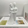 Decorative Figurines Hugging Couple Sculptures Home Decor Modern Romantic Love Statue Resin For Office Bookshelf Desktop Decorations