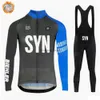 Survêtements pour hommes Syn 2024 Hommes Hiver Chaud Fece Cyclisme Costume Biehr Longbike Porter Bicyc Vêtements Sportswear Montagne Ropa CiclismoH2421
