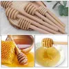 Spoons 10 Pcs Jam Wooden Honey Stick Spoon Portable Stirrers Stirring Rod Household Rods Dipper Sticks