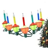 Cordes Ampoules à bulles de Noël Multicolores Veilleuses avec fluide Portable Multi couleur pour patios Porches Décor