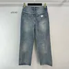 2024 Designer Luxus Jeans Weibliche HosenDenim Blue Jeans Frauen Tasche Strass Jean Hosen Kausalen