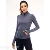 Align Lu Lu Define Woman Yoga Fitness Jacket Longs Sleeve Bodybuilding Jackets High Waist Sport Coat Quick Dry Exercise Activewear Breath 98 s