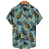 Camisas casuais masculinas oversized floral havaiano traje praia férias y2k vintagetropical fruta padrão mens designer roupas venda