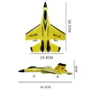 Avião RC SU-35 com luzes LED Controle Remoto Modelo de vôo Planador Aeronave 2.4G Fighter Hobby Avião EPP Espuma Brinquedos Crianças Presente 240118