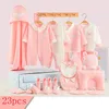 Ensembles de vêtements 23 pièces/ensemble bébé filles barboteuse coton garçons body pour enfants enfants vêtements costumes imprimer 0-6M